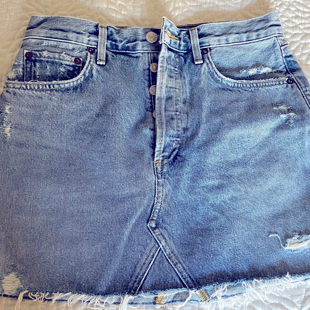 AGOLDE Denim Jean Skirt